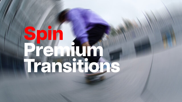 Premium Transitions Spin 14 Variations &ndash; Dynamic Spin Transitions, Fast Camera Rotation, Circular Motion and Smooth Turning Effects for Professional Video Editing and Motion Graphics