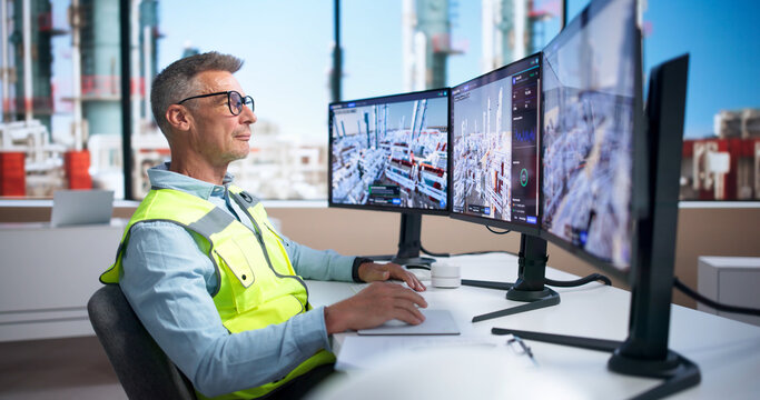 Industrial Engineer Analyzes Real-time Data Using SCADA Software