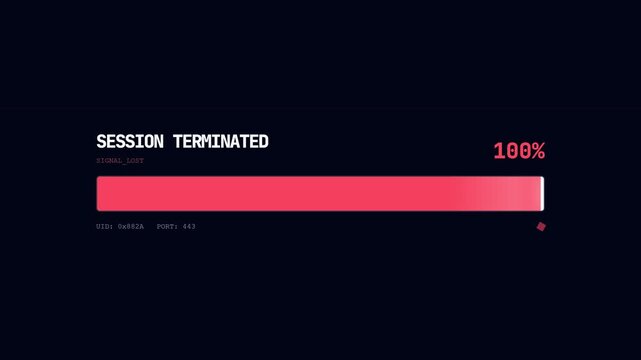 System logout loading progress animation.