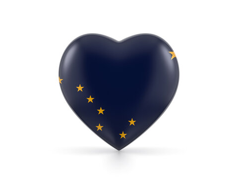 Alaska state heart flag