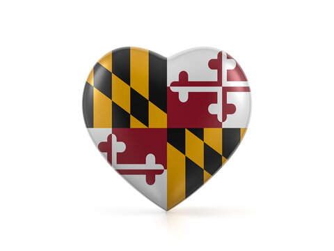 Maryland state heart flag