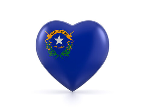 Nevada state heart flag