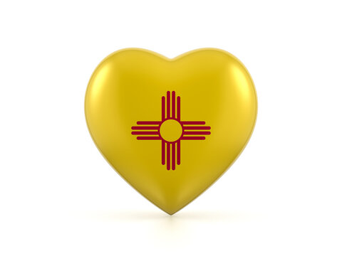 New Mexico state heart flag