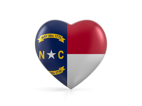 North Carolina state heart flag