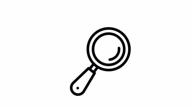 Search minimalist stroke animation