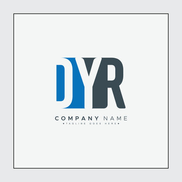 DYR Vector Logo Template - Creative Icon for Initial Letters D, Y and R
