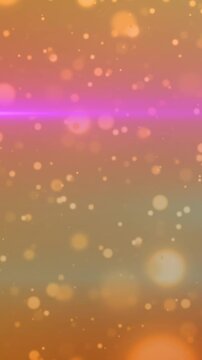 Animation of light and orange spots on orange background