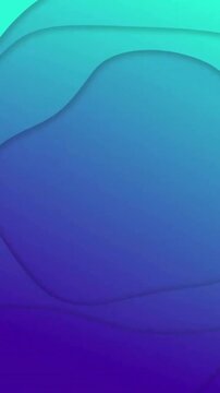 Animation of green plants over blue background