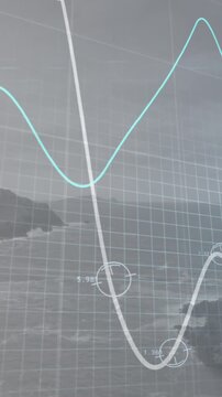 Animation of network of connections over cityscape