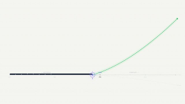 Design projects. Vector illustration of a horizontal dark and green curved line with node handle anchor point.