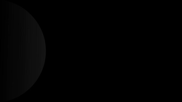 Abstract Dark Lunar Eclipse Phase in Deep Space Background.