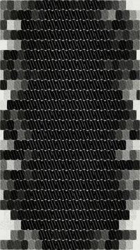 Seamless Looping Animation of a Vertical Column of Expanding and Contracting Dark Circular Elements