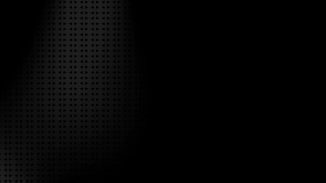 Minimalist Black Digital Dot Matrix Texture Motion Graphic Background.