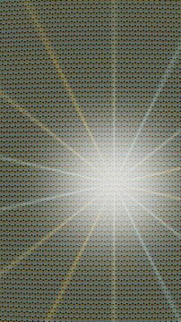 Seamless Looping Geometric Grid Pattern with Pulsing Radial Sunburst Light Effect
