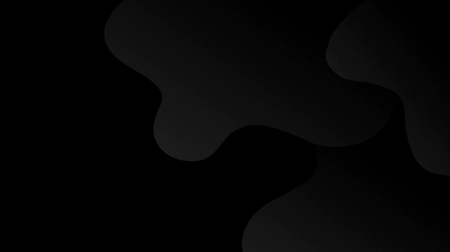 Minimalist Black and Dark Grey Abstract Fluid Pattern Background Loop.