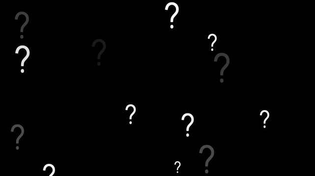 Question Marks Animation Moving on Alpha Channel Transparent Background. Question mark animation pop up question mark flat. question marks animation. question marks animated on green screen