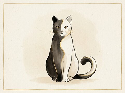 yin yang cat
