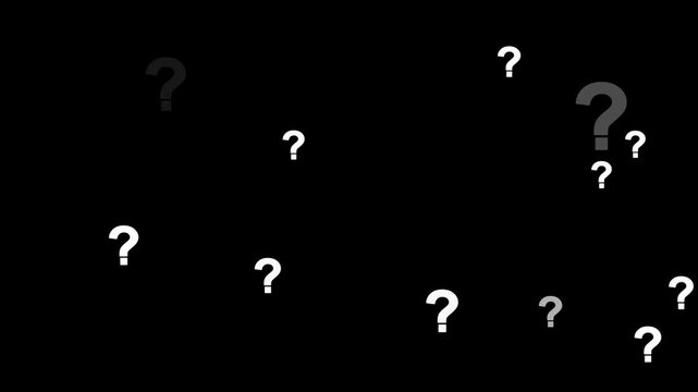 Question Marks Animation Moving on Alpha Channel Transparent Background. Question mark animation pop up question mark flat. question marks animation. question marks animated on green screen