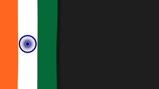 India Independence Day Background with National Flag and Copy Space.
