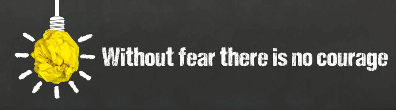 Without fear there is no courage