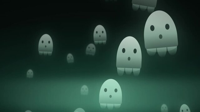 halloween background with ghost