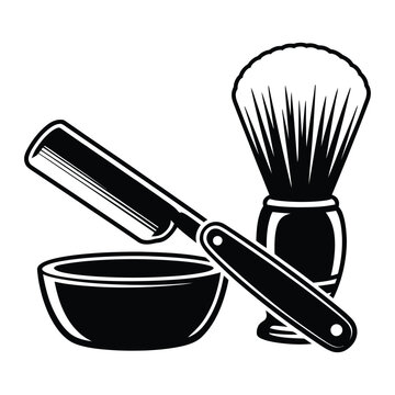 Classic barber tools including straight razor shaving straightrazor shavingbrush shavingbowl grooming