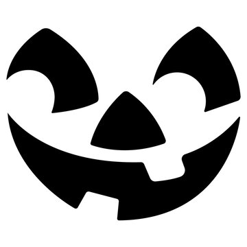 Halloween Jack O Lantern Pumpkin Face Silhouette Vector Illustration in AI EPS SVG PNG