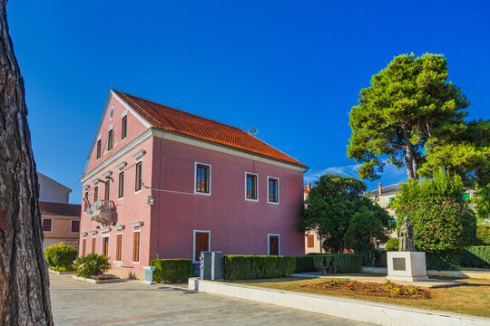 City hall in town of Biograd na moru, Dalmatia, Croatia 