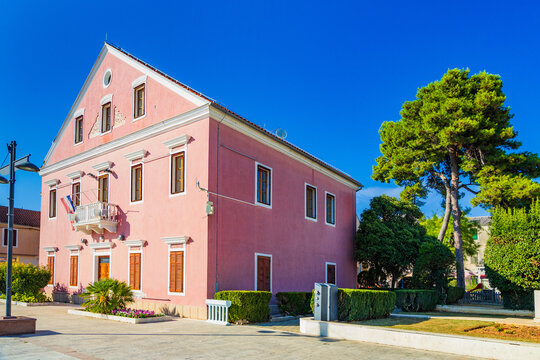 City hall in town of Biograd na moru, Dalmatia, Croatia 