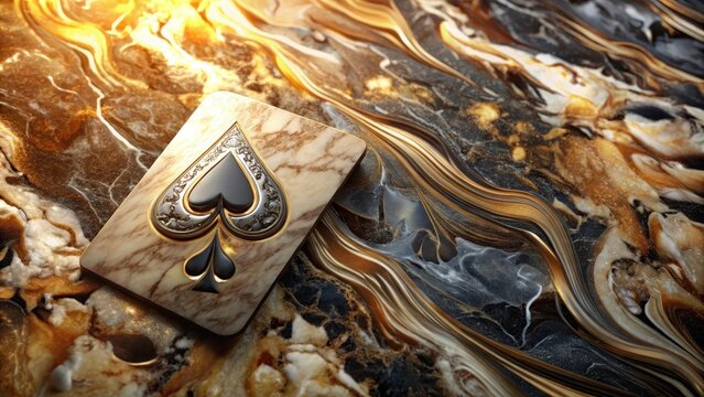 Captivating ace spades marbled mystery intrigue