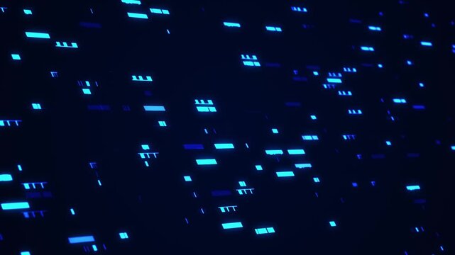 Blue line digital particle data.Video effect	 technology background 4k resolution