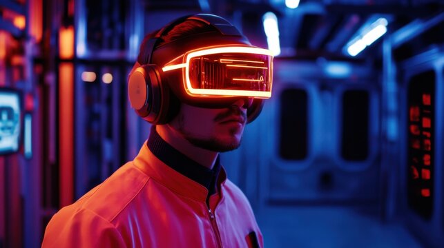 Pilot conducting walkaround safety training with augmented reality holographic cues for aircraft inspection