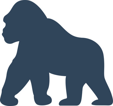 animal silhouette gorila