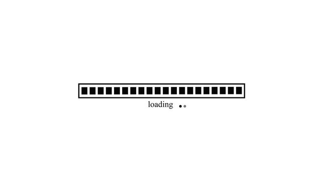 Clean Waiting Progress Indicator Animation with Smooth Loading Bar Effect