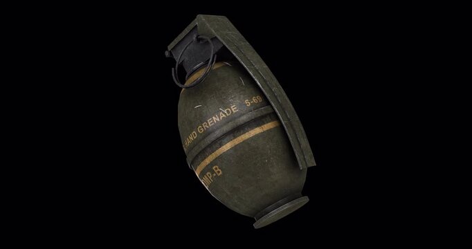 Hand Grenade Spinning - Transparent