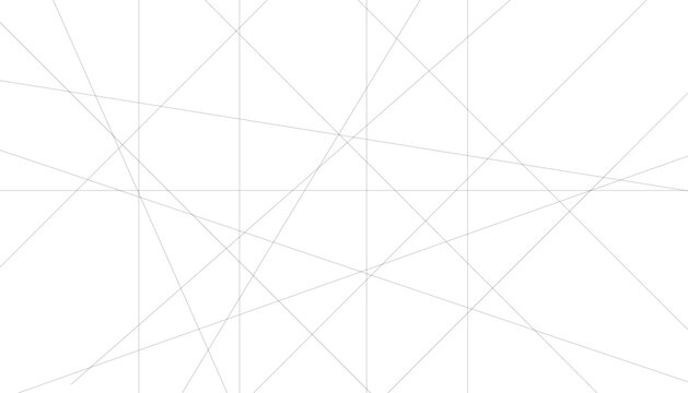 Minimalist geometric line pattern, abstract white background with thin grey intersecting lines, clean architectural vector texture