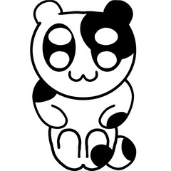 panda bear cartoon © 쪼꼬미예술가
