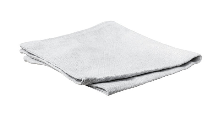 Selective focus.White cloth placemat die cut.For decoration food
