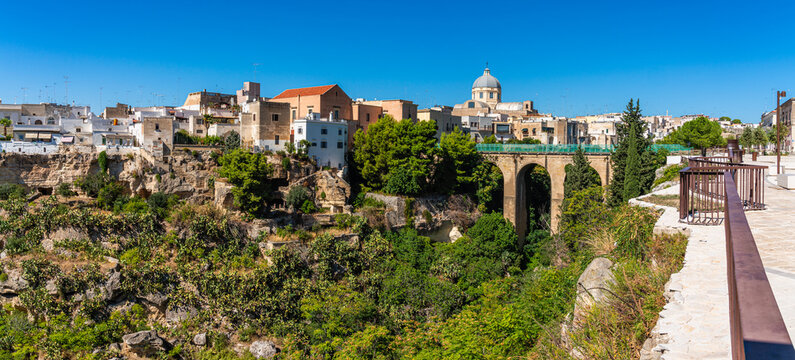 Scenic sight in the town of Massafra, Province of Taranto, Apulia (Puglia), southern Italy.