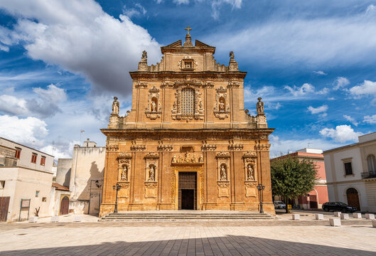 Church of Santuario del Santissimo Crocifisso della Piet&agrave; in the town of Galatone, Province of Lecce, Apulia, Italy.