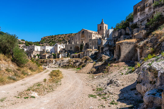 Scenic view in Ginosa, Province of Taranto, Apulia, Italy.