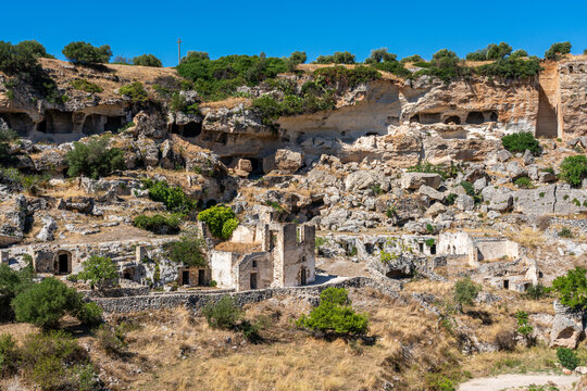 Scenic view in Ginosa, Province of Taranto, Apulia, Italy.