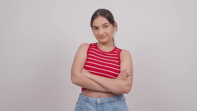 Confident Indian Teenage Girl Smiling