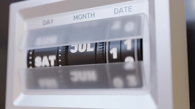 Fast Spinning Annual Calendar Display