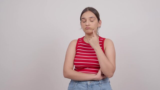 Stressed Indian Teenage Girl 