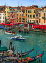 Venice, Italy overlooking boats and gondolas in the Grand Canal 242 © Richard Kovacs photo