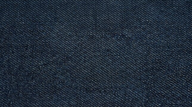 Deep Indigo Denim Fabric Texture | Close-up Blue Jeans Textile Background