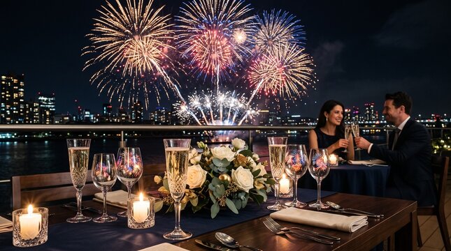 Elegant New Year Eve party festive 