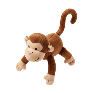 Cute Brown Plush Monkey Toy for Children
