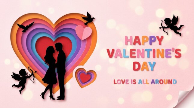 st valentines day illustration template radiates love and warmth inviting heartfelt connections